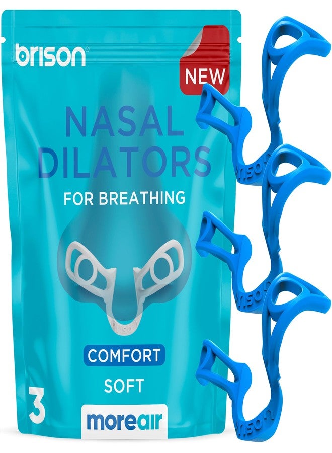 Brison Nasal Dilators for Breathing and Sleeping - 3 Pack Anti Snoring Nose Vents Opener for Better Breathing Sleep ing and Activity Improves Airflow - Soft - Image 1